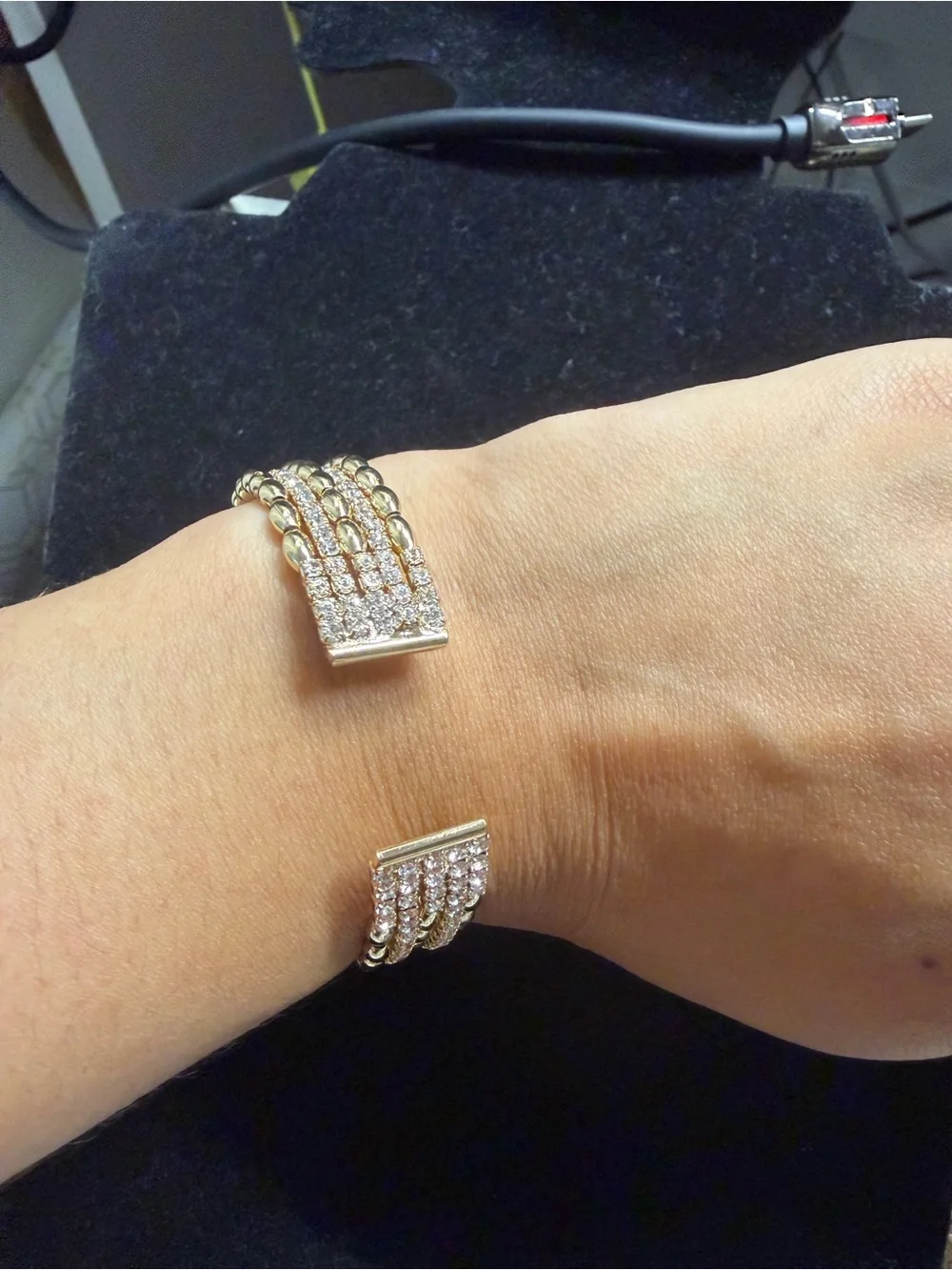 Multi-Row Crystal Stretch Bracelet - Women's Jewelry